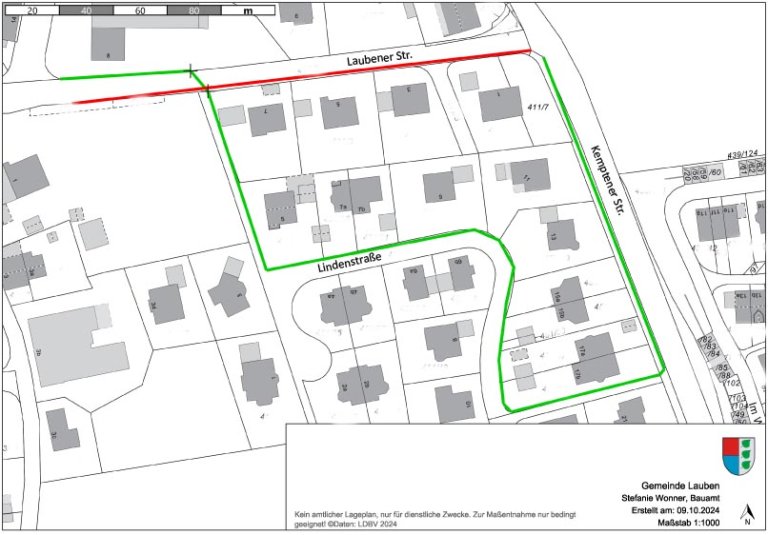 Grossansicht in neuem Fenster: Umleitung Laubener Str.